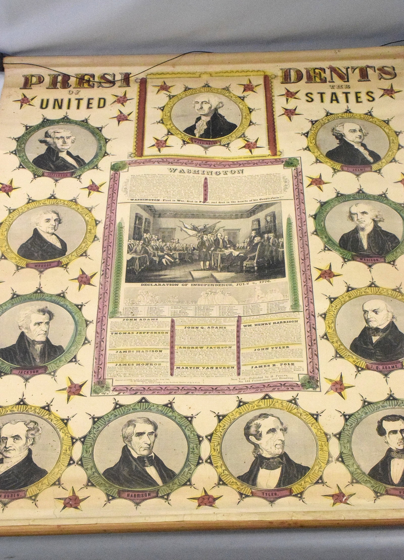 1846 PRESIDENTS & DECLARATION of INDEPENDENCE (1 of 8)