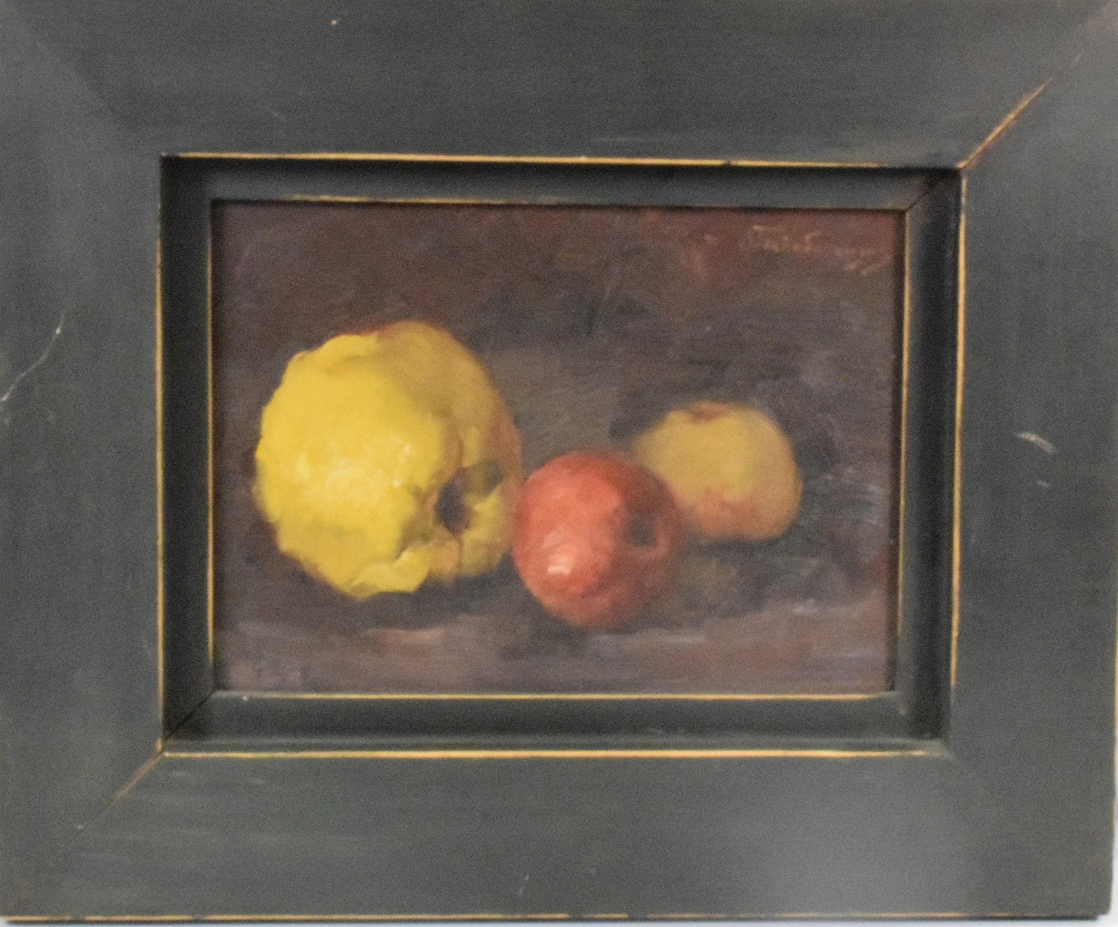 19TH GREEK STILL LIFE OIL PAINTING: Ca 19th century. Oil on canvas. Greek stamp on back. Signed upper right corner. Artist not known. Stamped on back National Gallery - Alexandros Soutsos Museum in Greece. Export permitted. Oilon