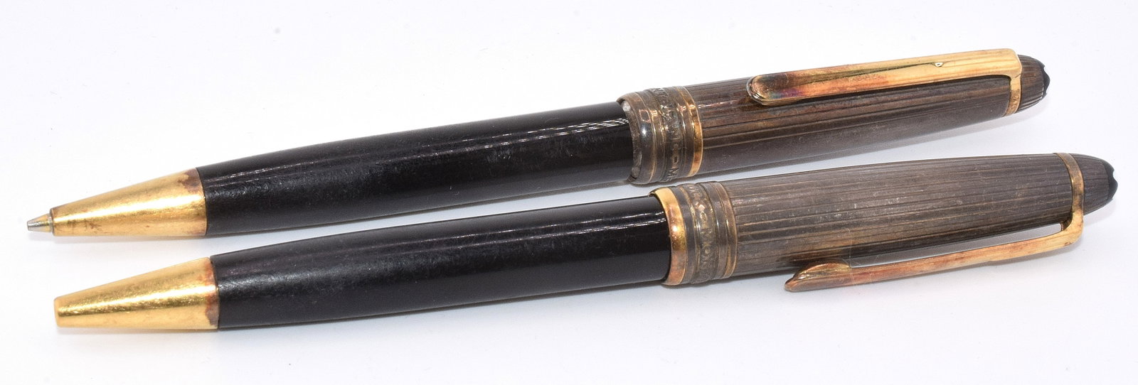 (2) MONTBLANC MEISTERSTUCK STERLING BALLPOINT PENS (1 of 3)