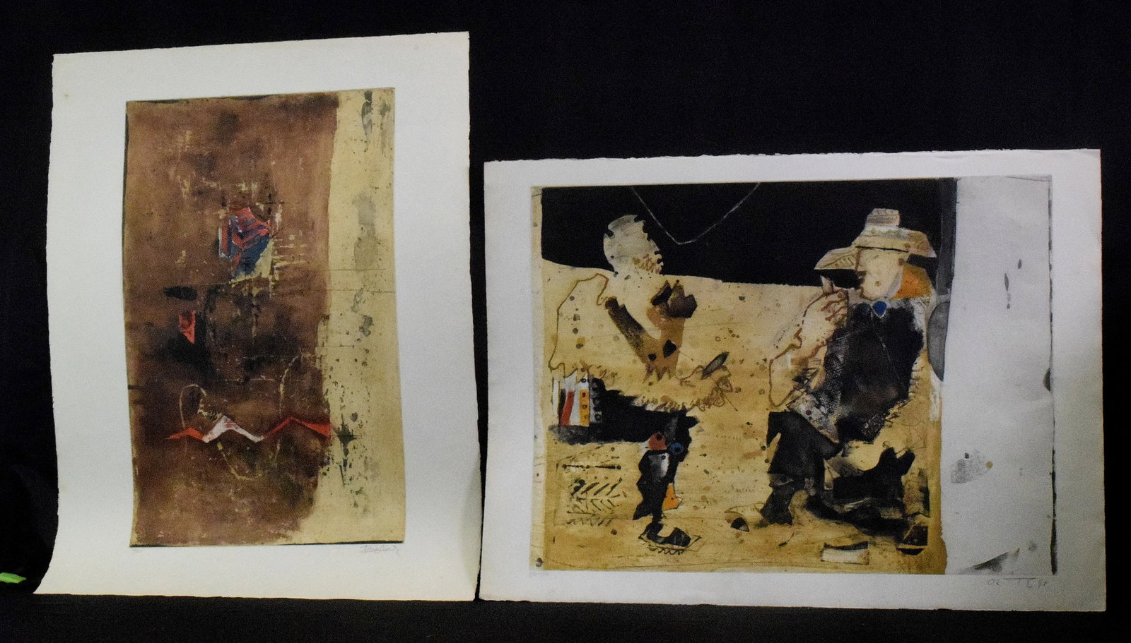 (2) JOSE GARCIA ORTEGA AQUATINT ETCHING