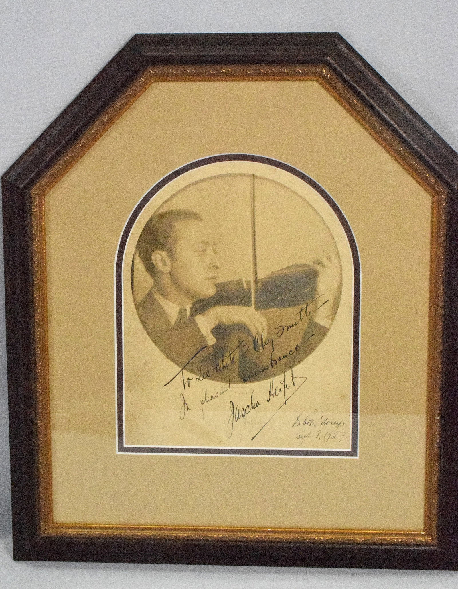 JASCHA HEIFETZ VIOLINIST SIGNED PHOTOGRAPH (1 of 11)