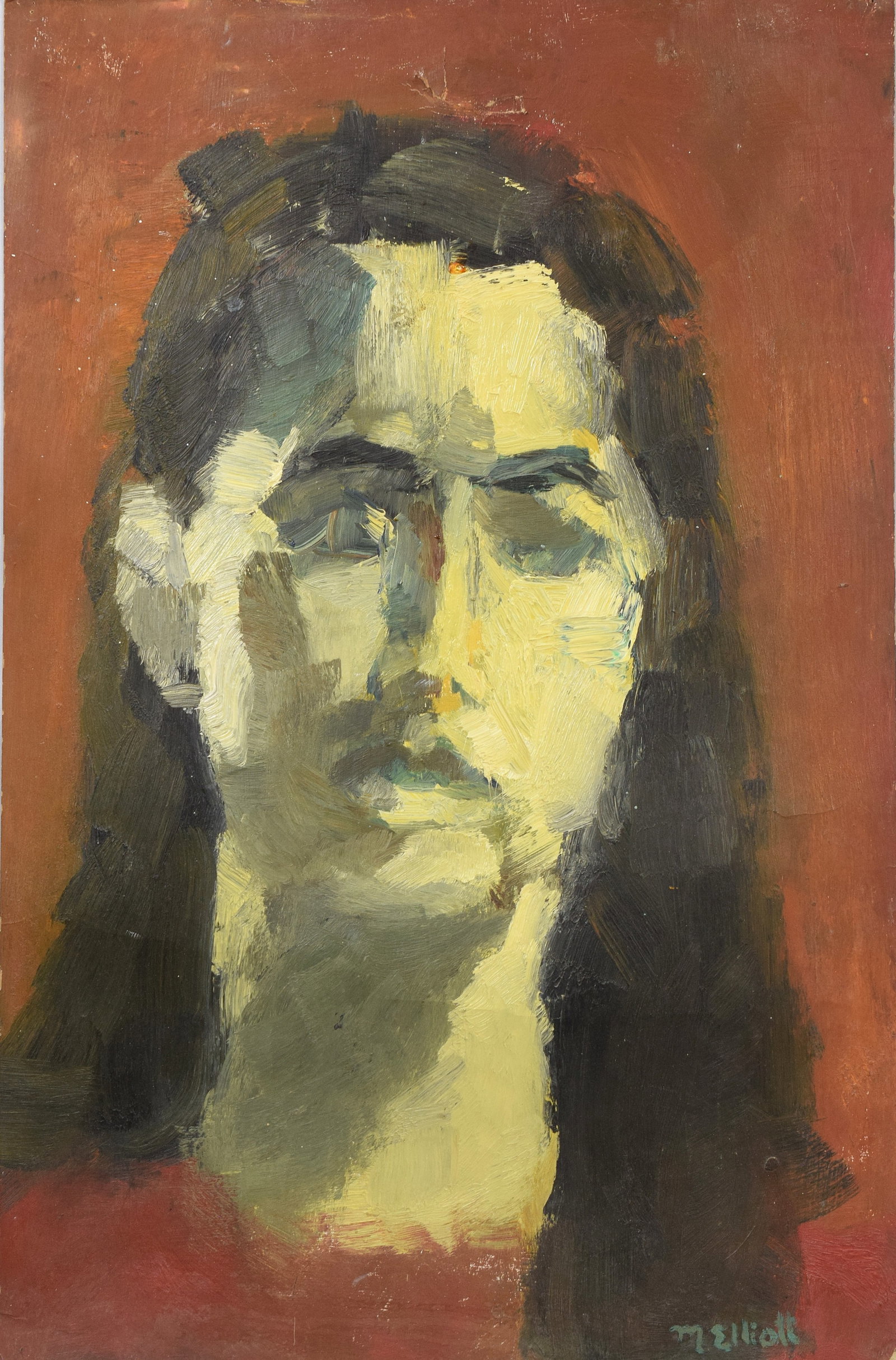 MARGARET ELLIOTT FEMALE PORTRAIT UNFRAMED PAINTING (1 of 4)