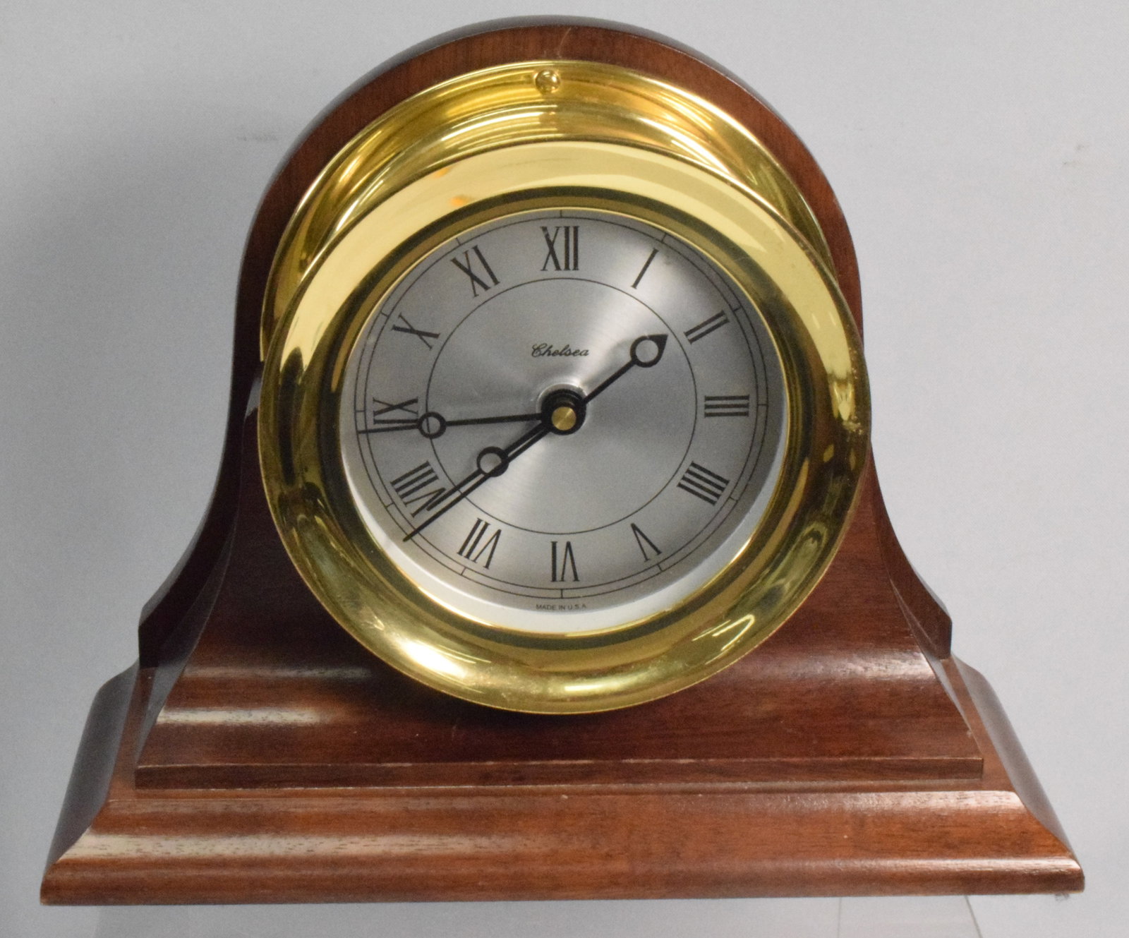 CHELSEA BRASS SHIP'S CLOCK (1 of 5)