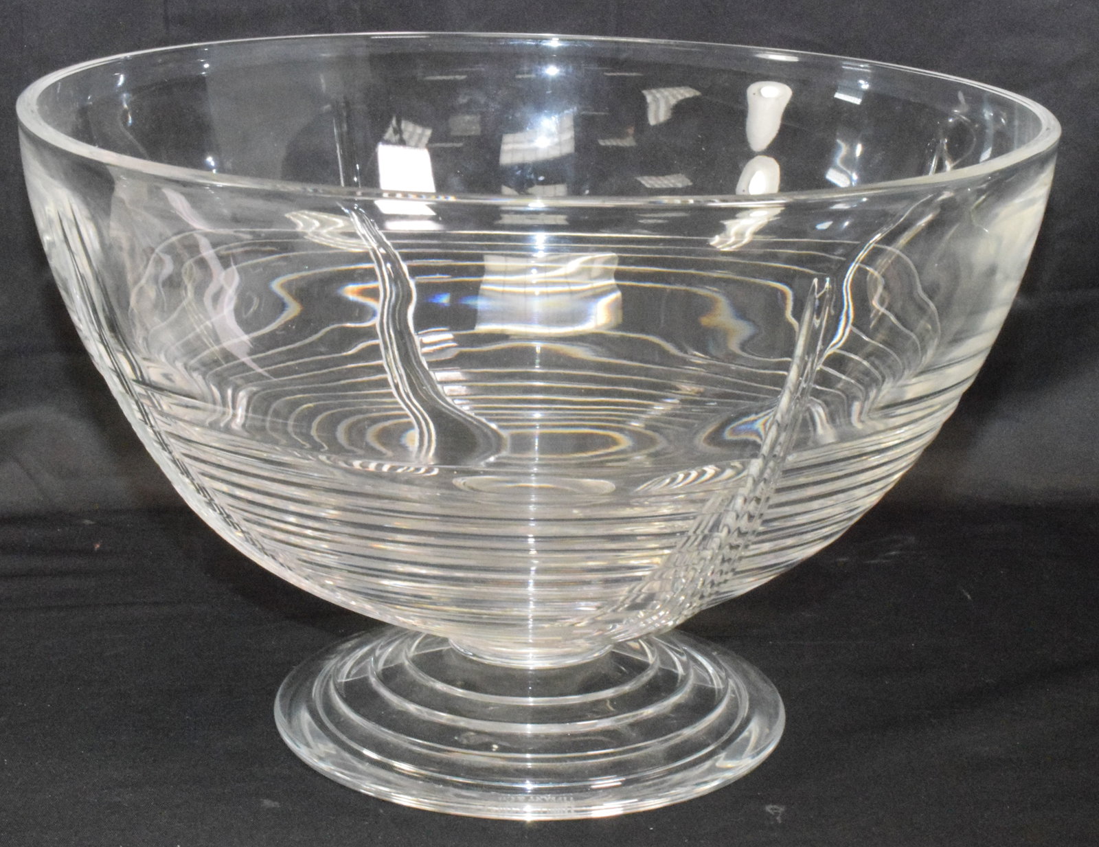 TIFFANY & COMPANY GLASS FOOTED BOWL (1 of 7)