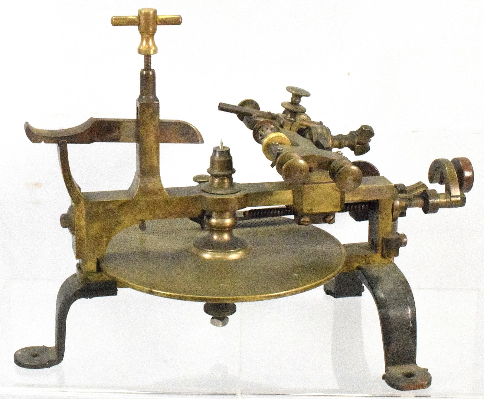 BRASS & STEEL WATCH MAKER'S GEAR CUTTING MACHINE (1 of 5)