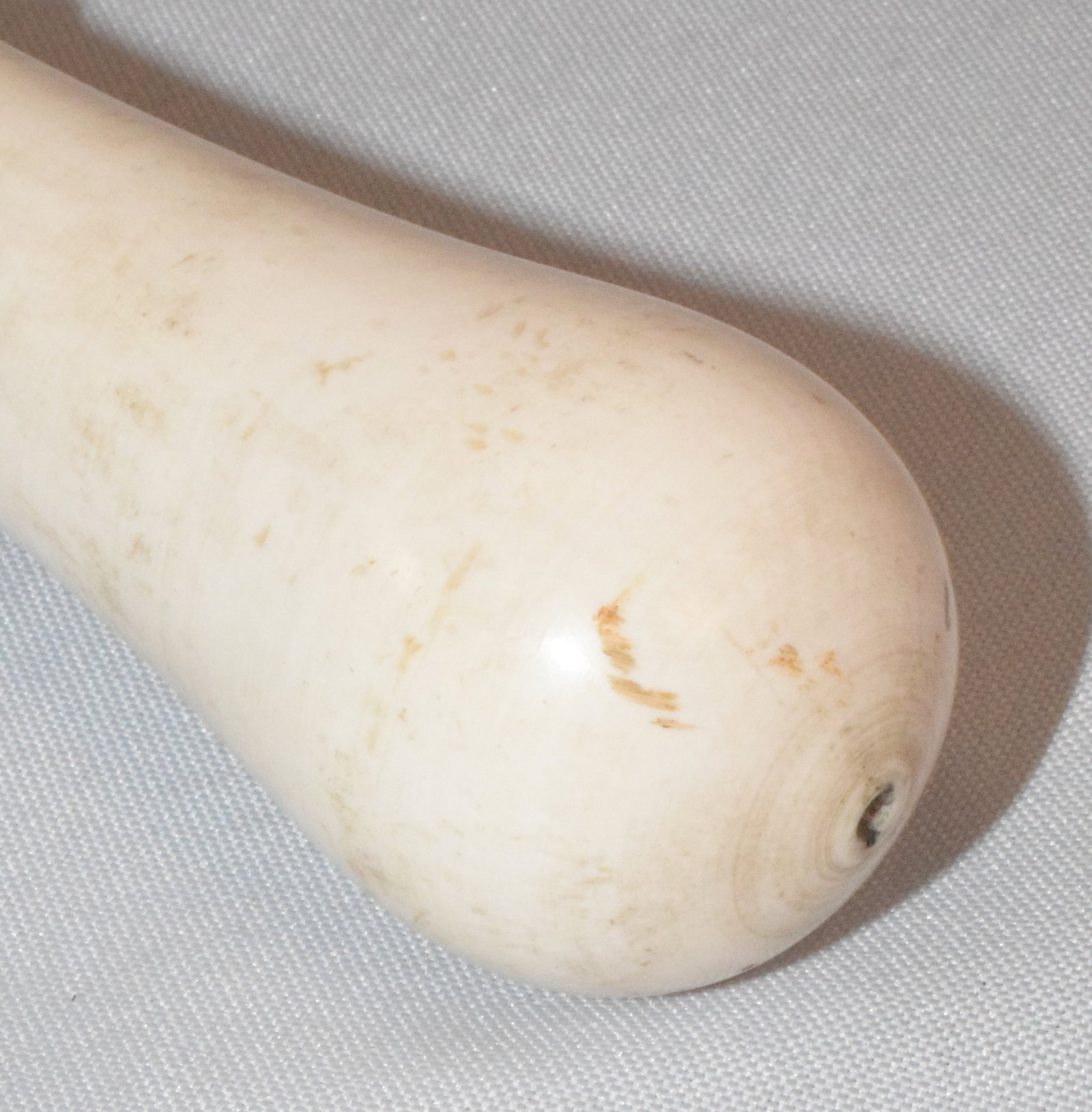 TURNED BONE WALKING STICK. - 2