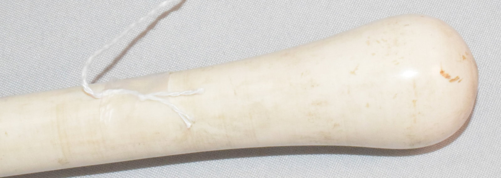 TURNED BONE WALKING STICK. - 3