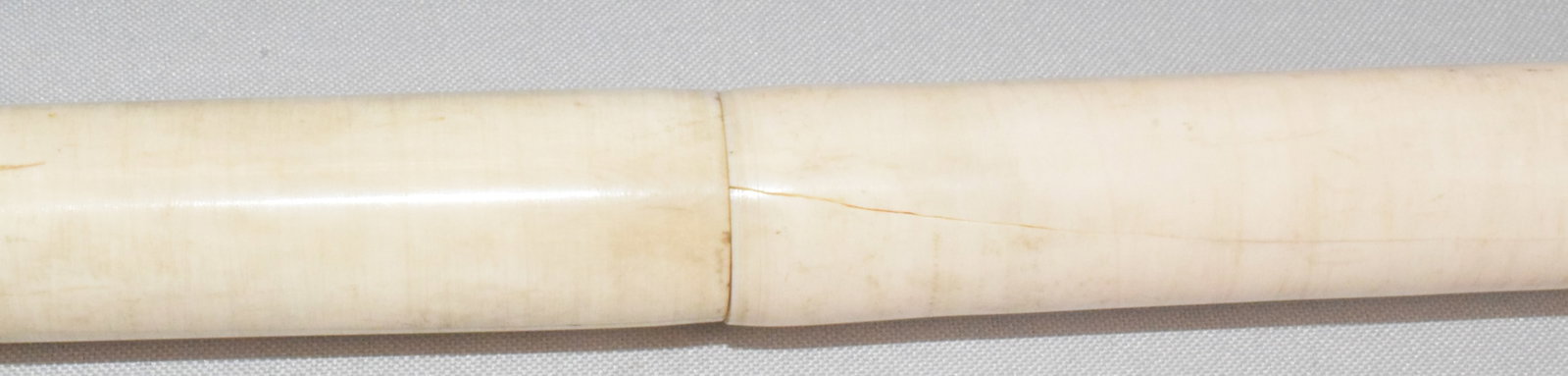 TURNED BONE WALKING STICK. - 5