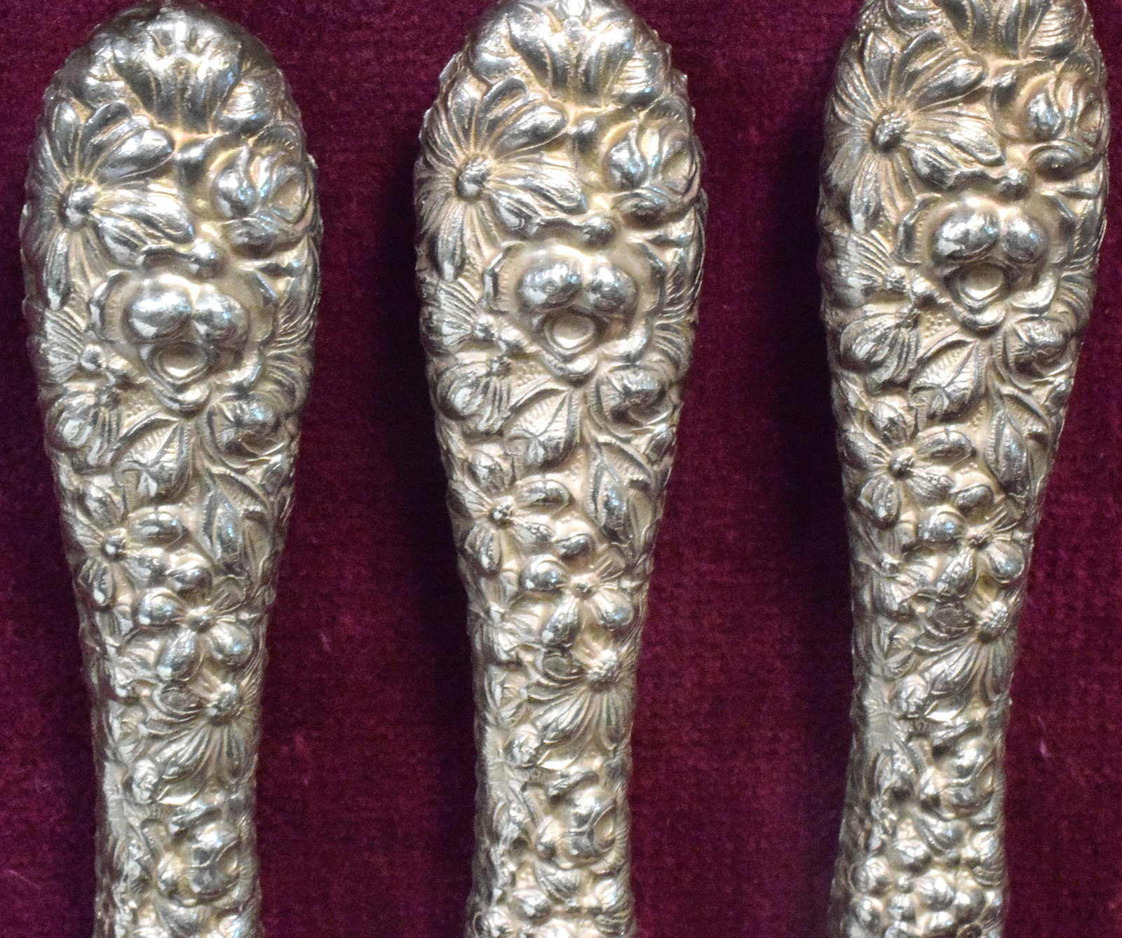 51 STIEFF ROSE PATTERN STERLING SILVER FLATWARE - 6
