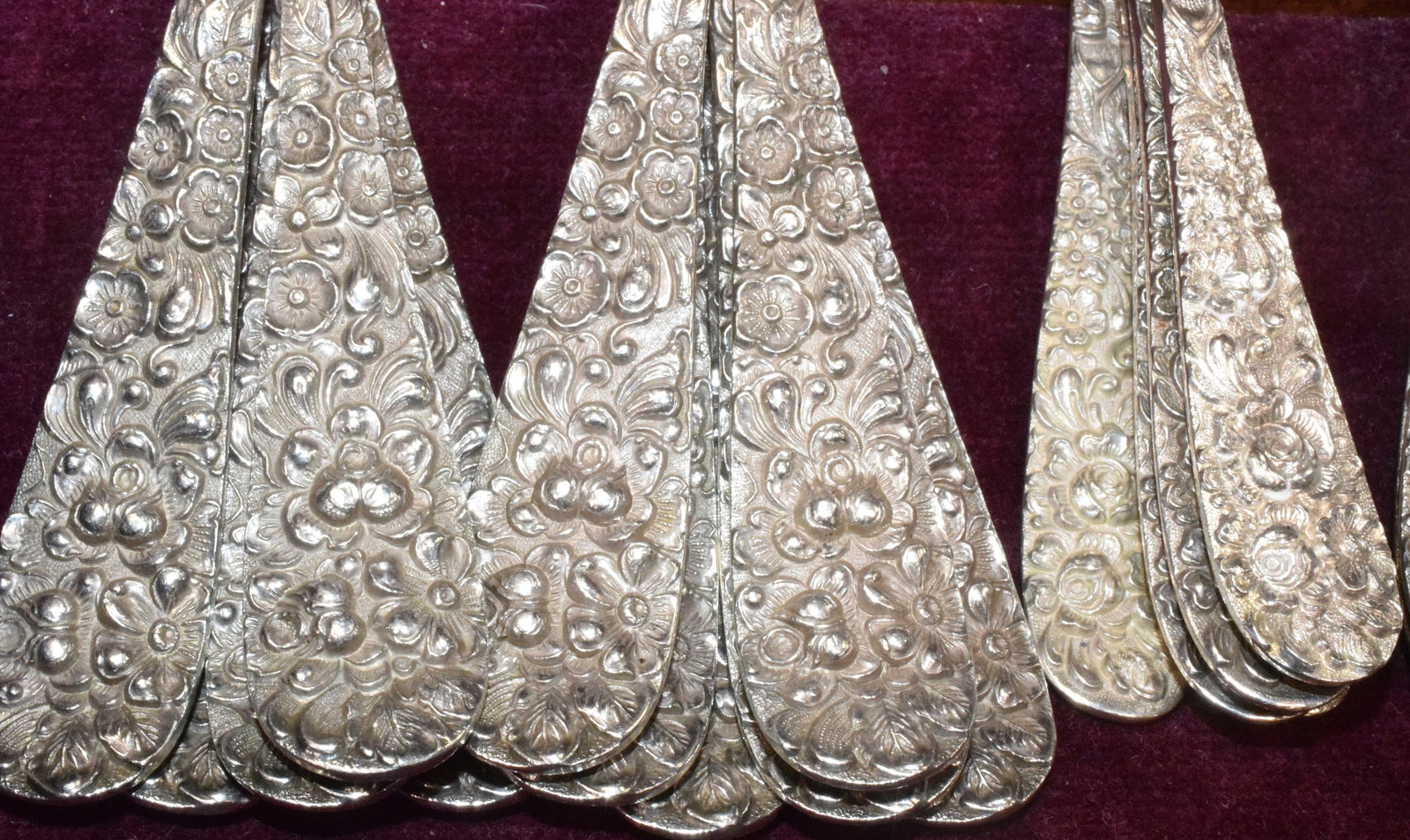 51 STIEFF ROSE PATTERN STERLING SILVER FLATWARE - 7