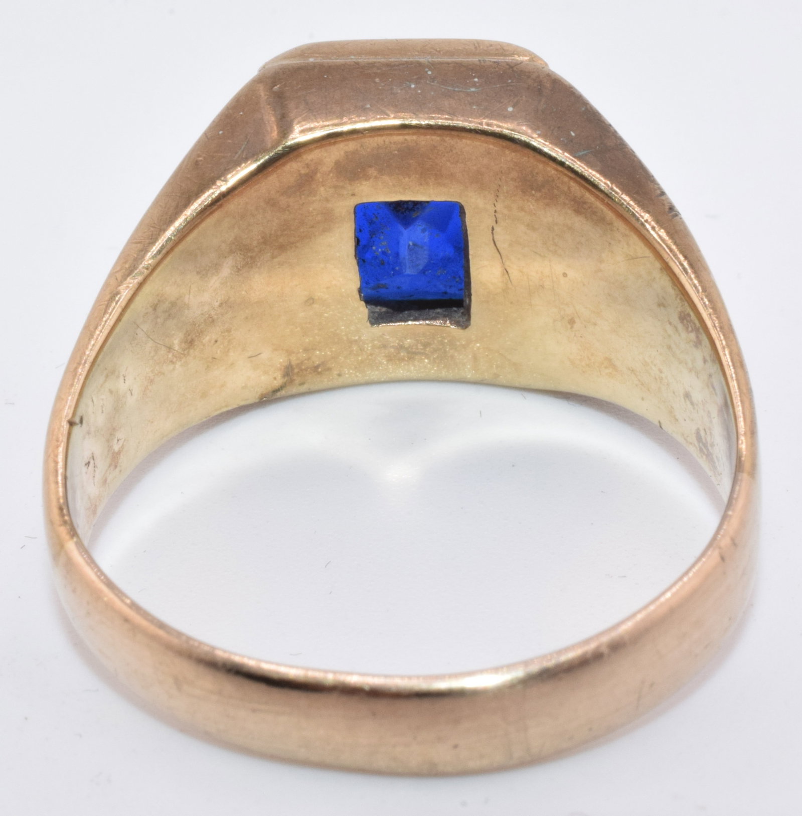 (3) GOLD RING GROUPING - 12