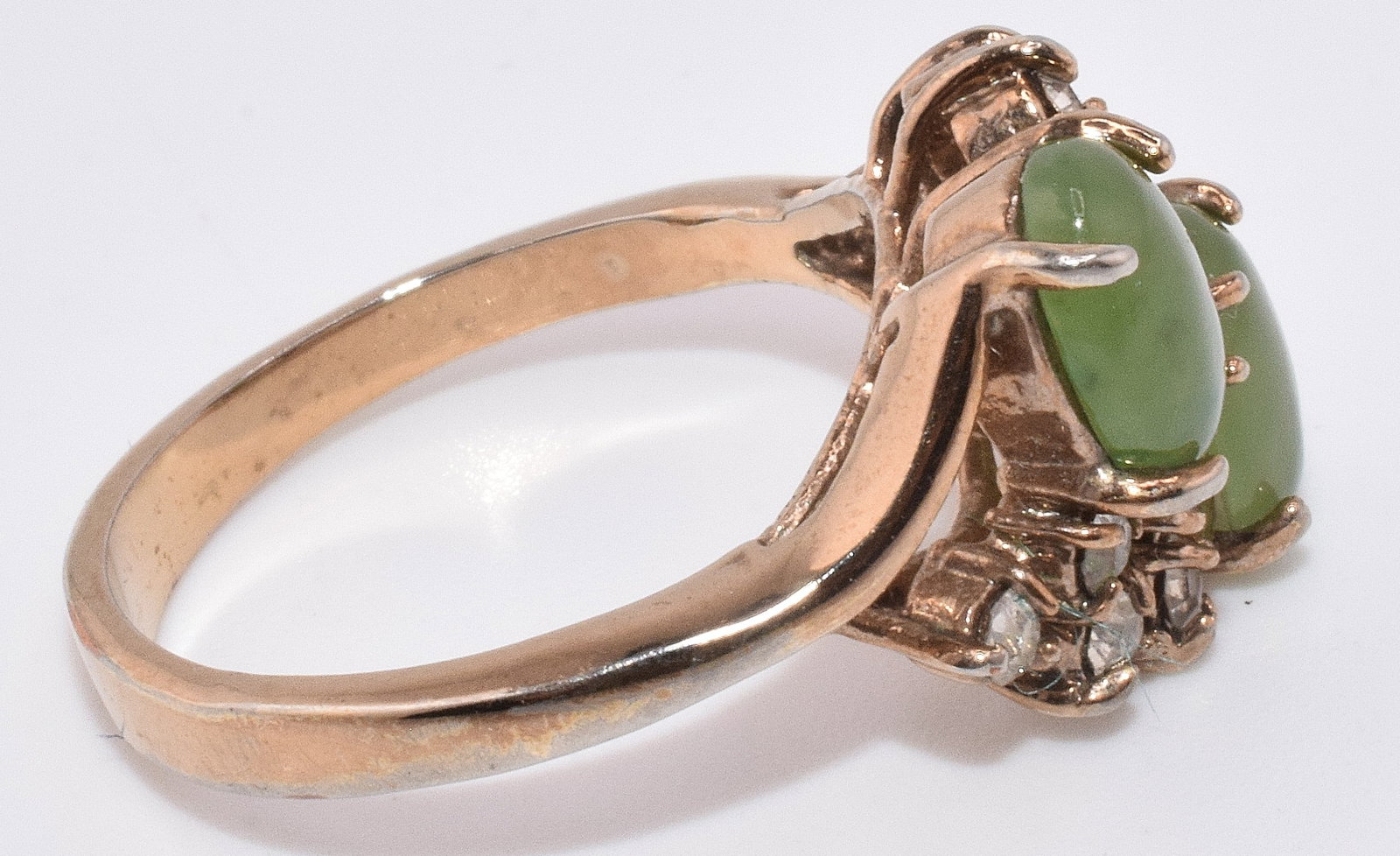(3) GOLD RING GROUPING - 7