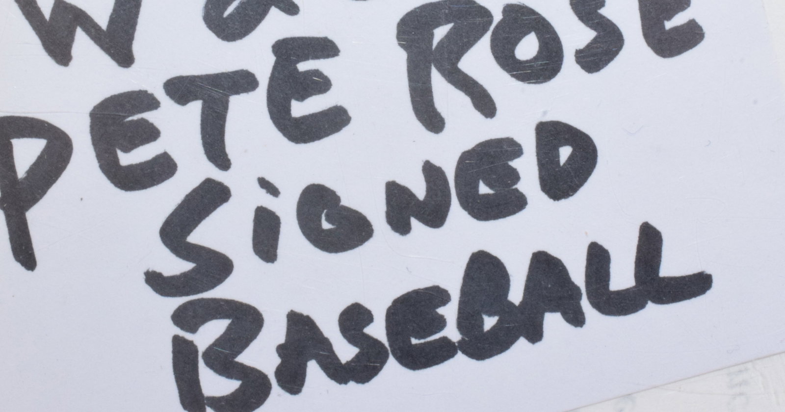 PETE ROSE SIGNED BASEBALL - 4