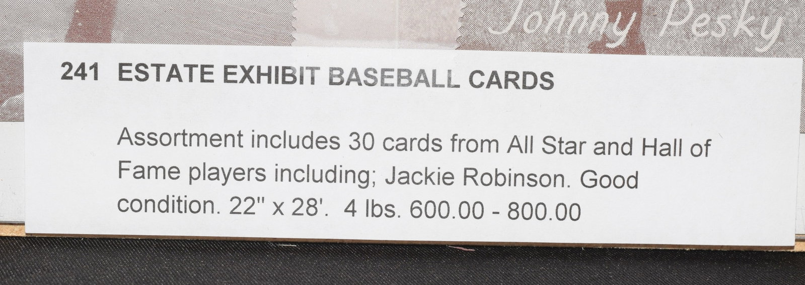 EXHIBIT BASEBALL CARDS - 2