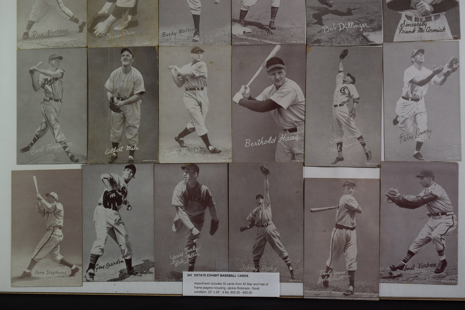 EXHIBIT BASEBALL CARDS - 6