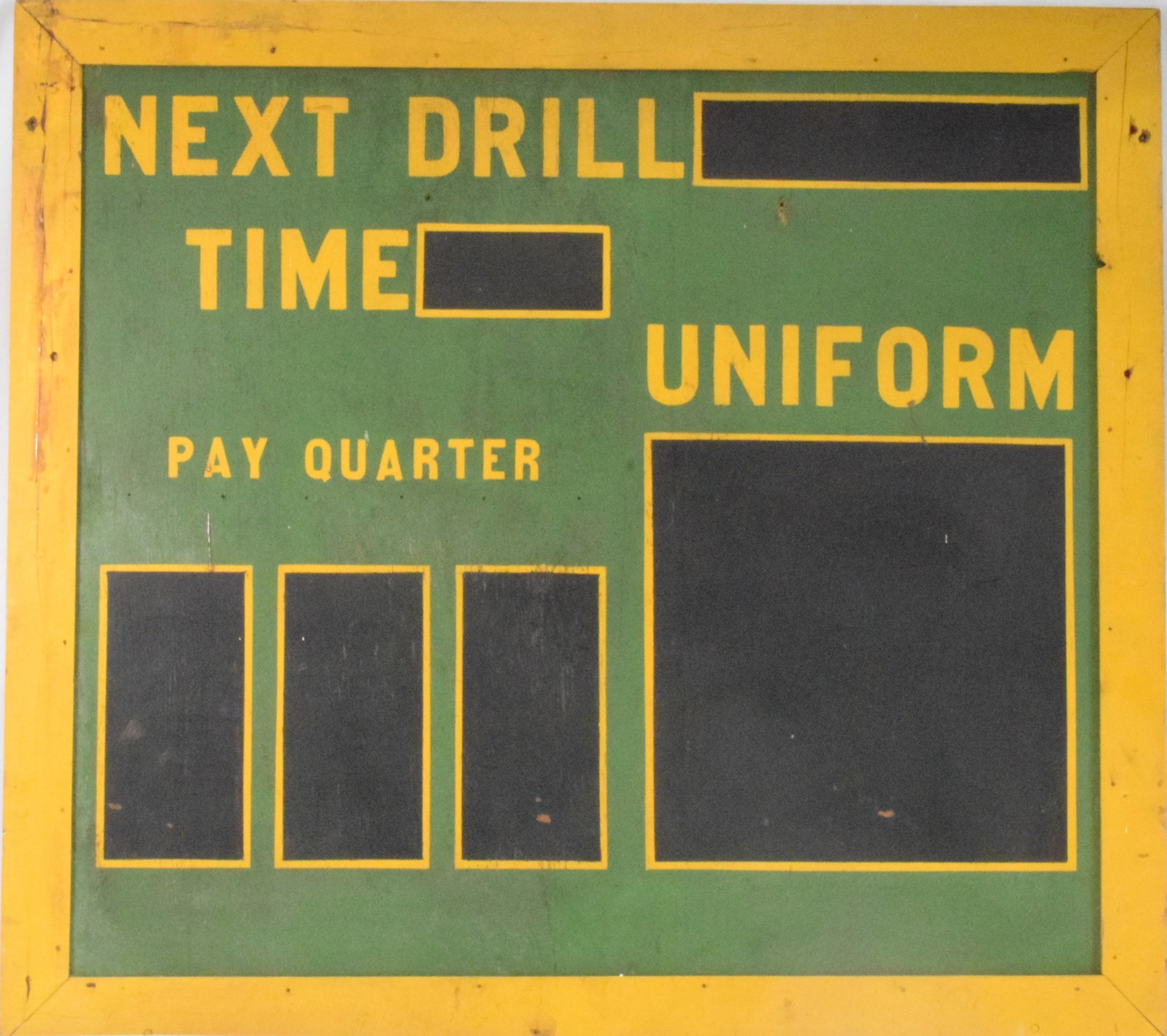 WOODEN MILITARY BARRACKS DRILL BOARD (1 of 2)