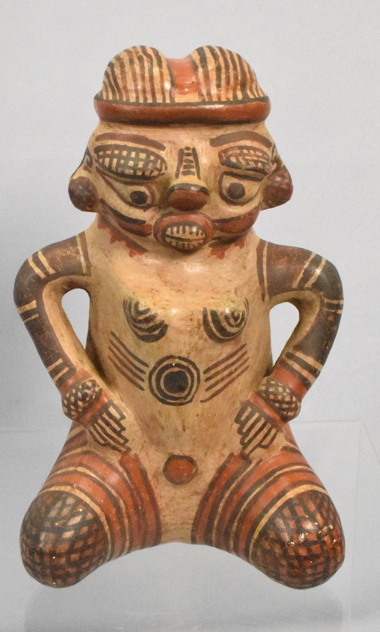 PRE-COLUMBIAN NICOYA POLYCHROME FIGURE (1 of 4)