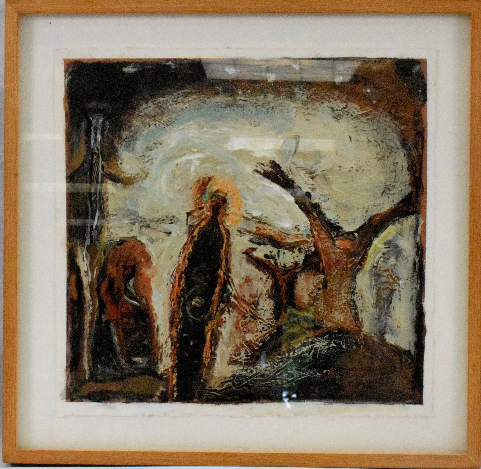 JANE SMALDONE ABSTRACT ACRYLIC PAINTING 1987 (1 of 4)