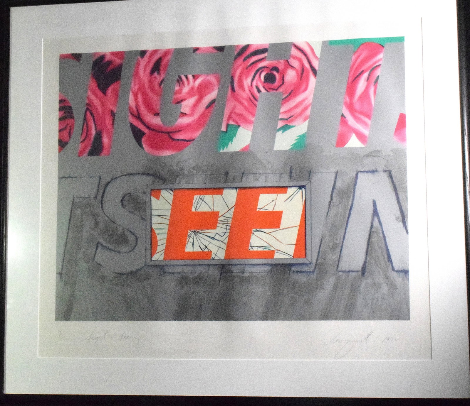 JAMES ROSENQUIST LITHO SCREENPRINT "SIGHT SEEING" (1 of 5)
