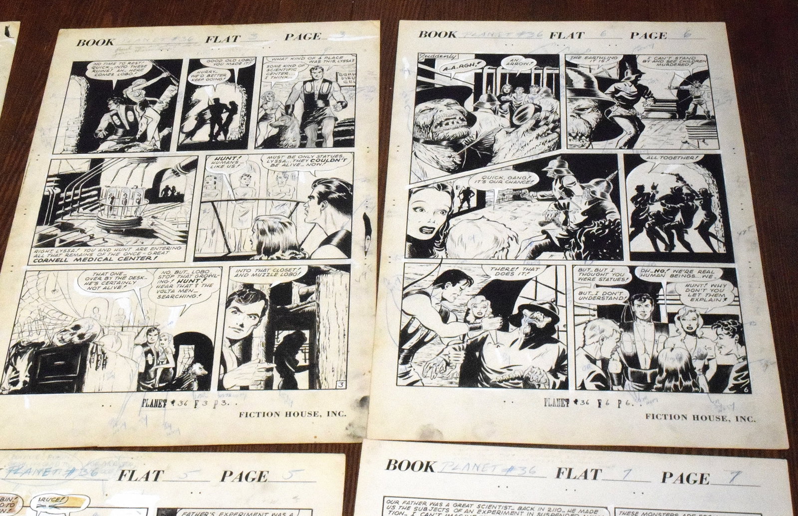 PLANET COMICS #36 ORIGINAL COMIC ART - 11
