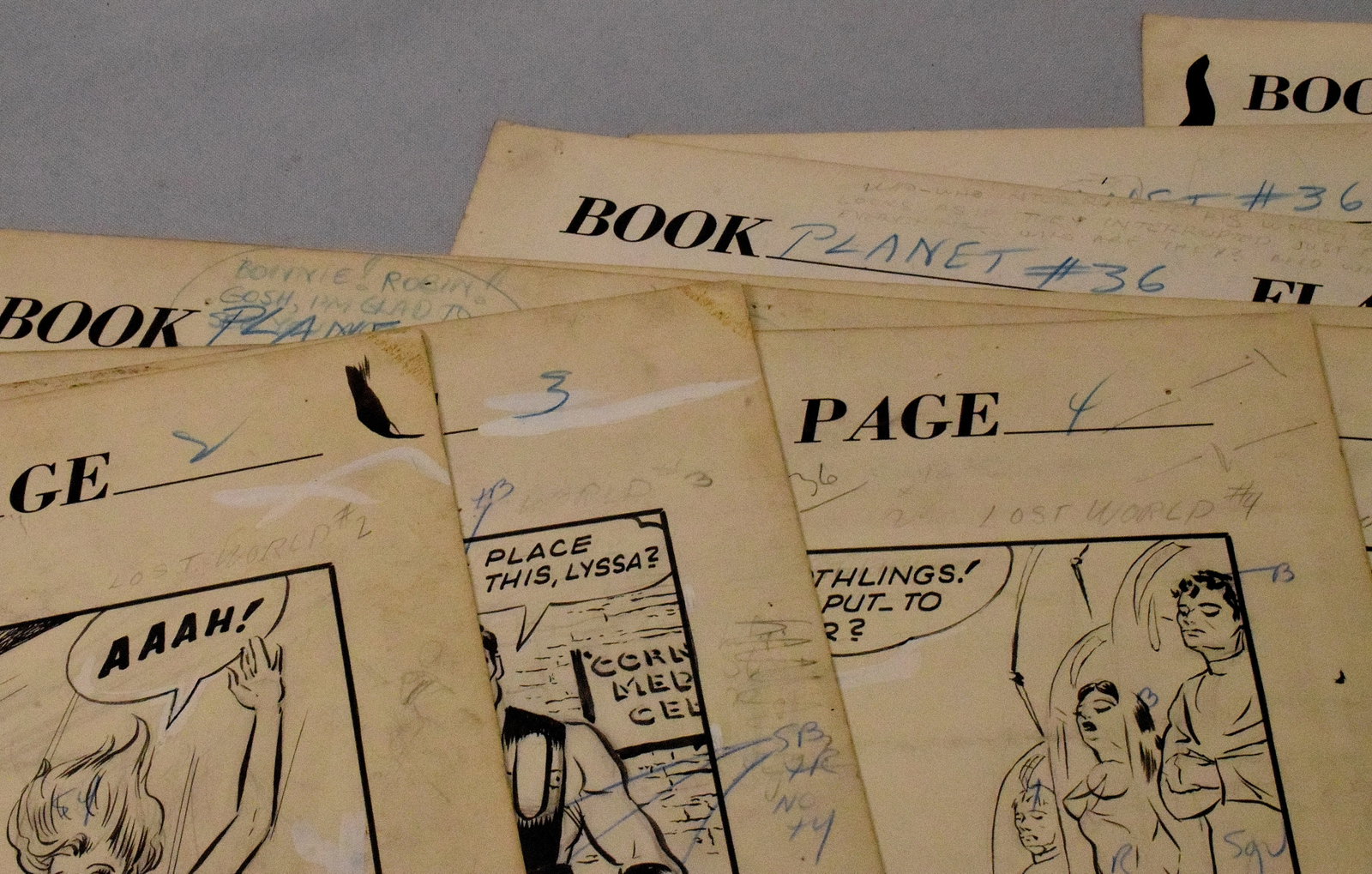 PLANET COMICS #36 ORIGINAL COMIC ART - 12