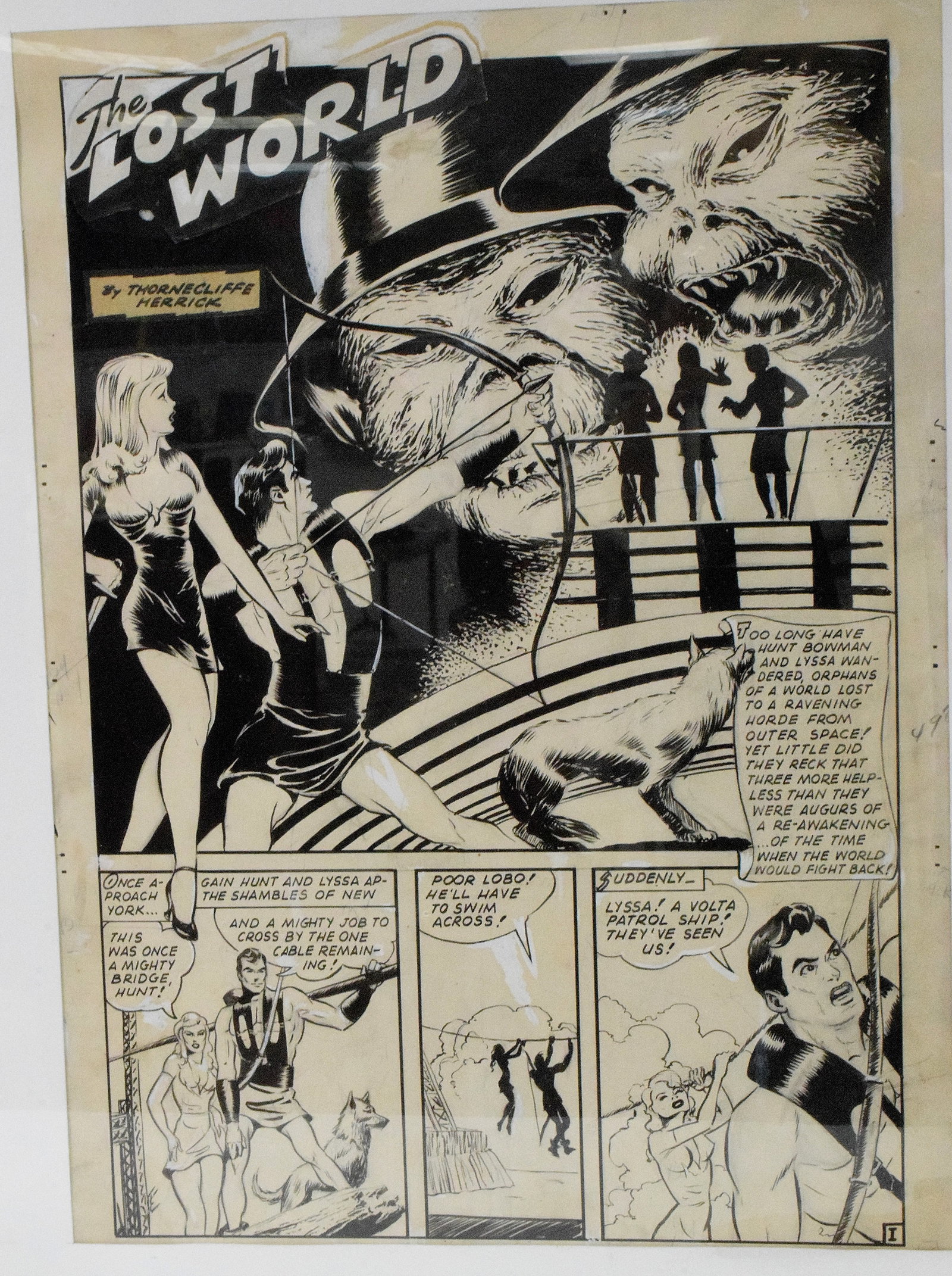 PLANET COMICS #36 ORIGINAL COMIC ART - 2