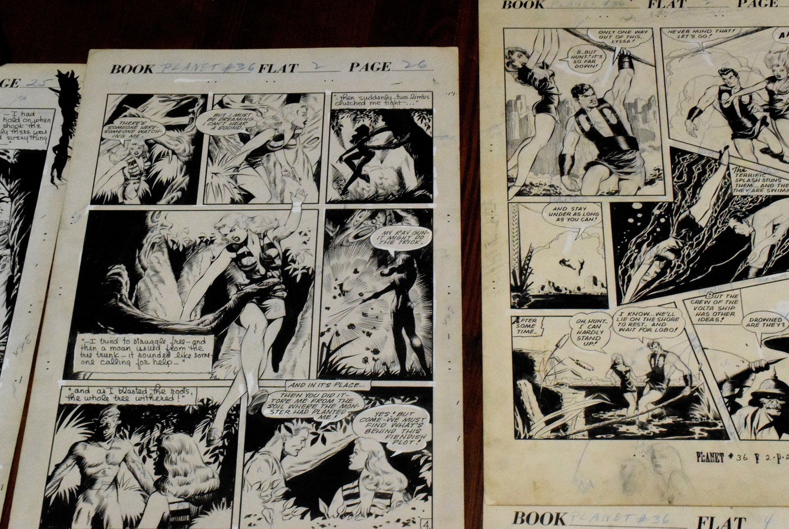 PLANET COMICS #36 ORIGINAL COMIC ART - 6