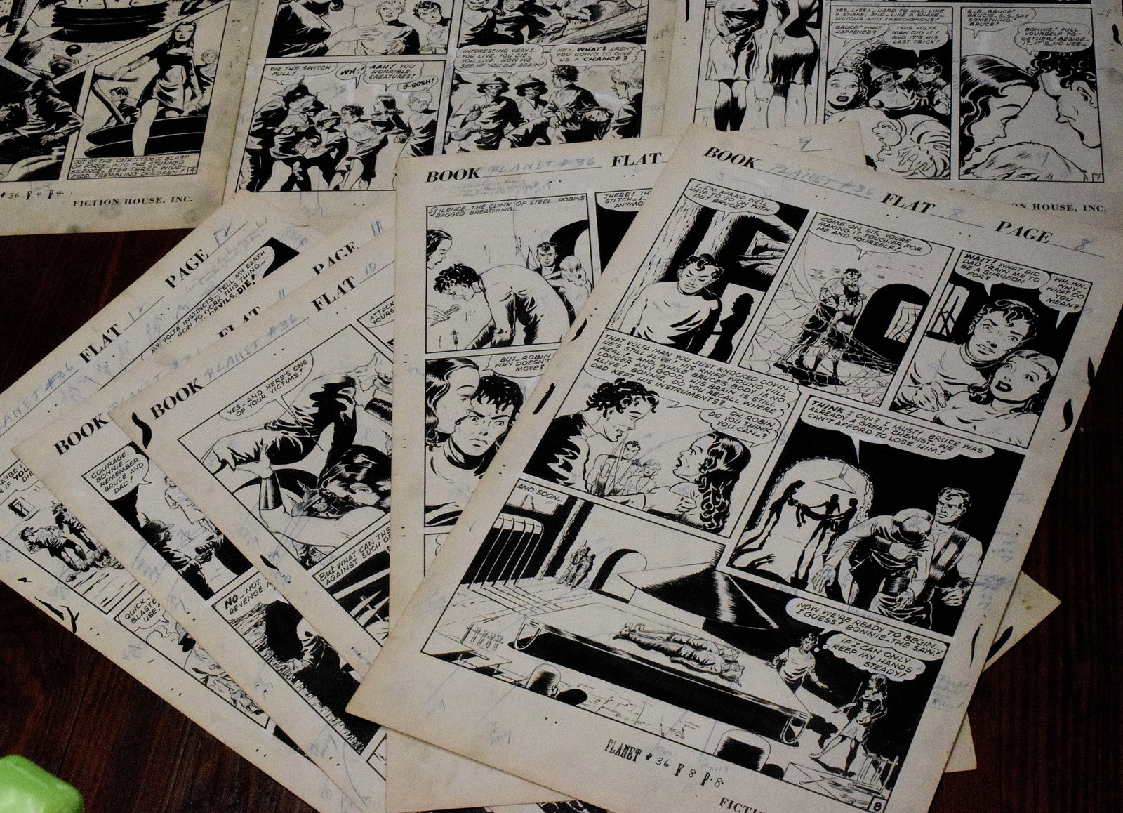PLANET COMICS #36 ORIGINAL COMIC ART - 9