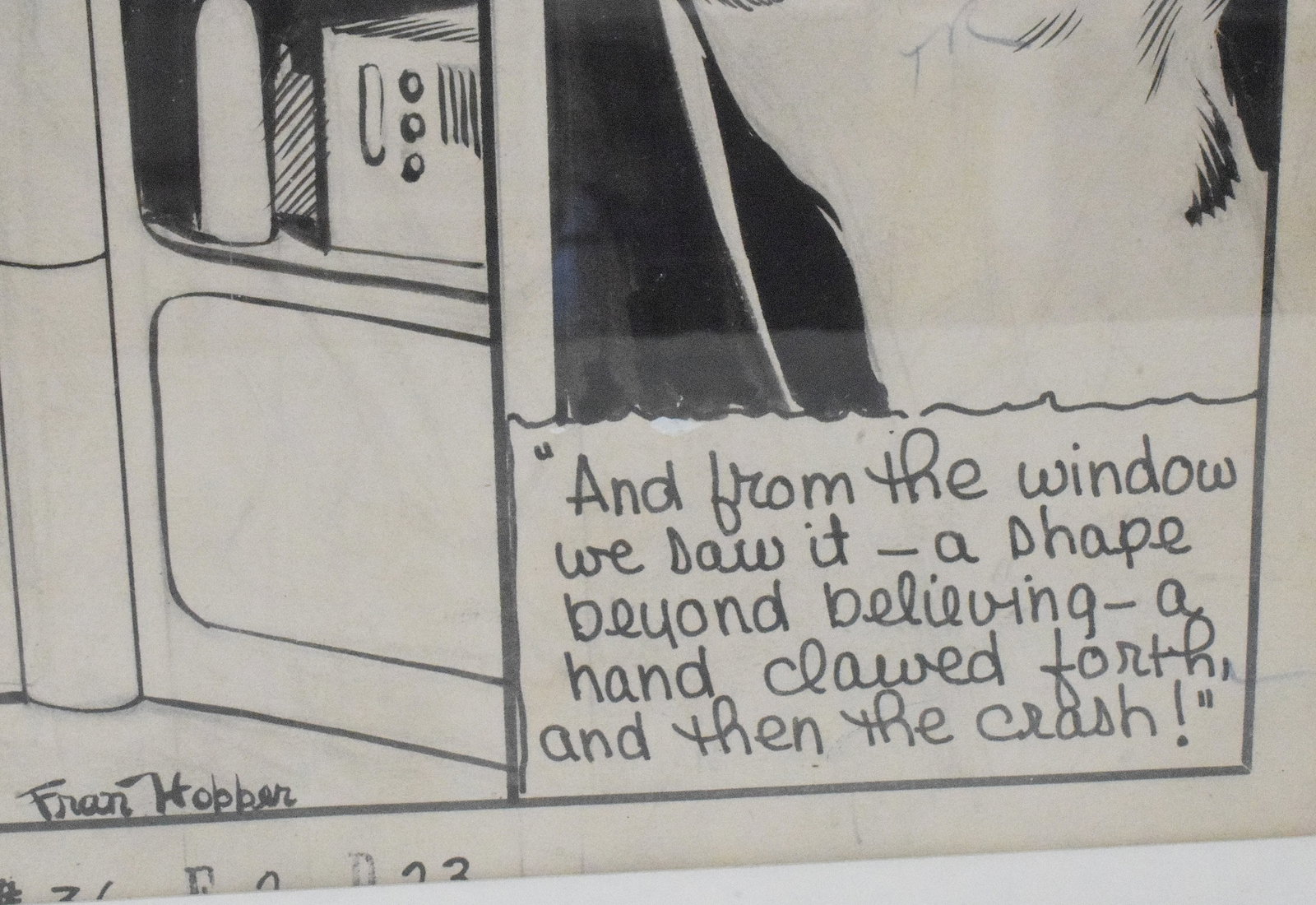 PLANET COMICS #36 ORIGINAL SPLASH COMIC ART - 3