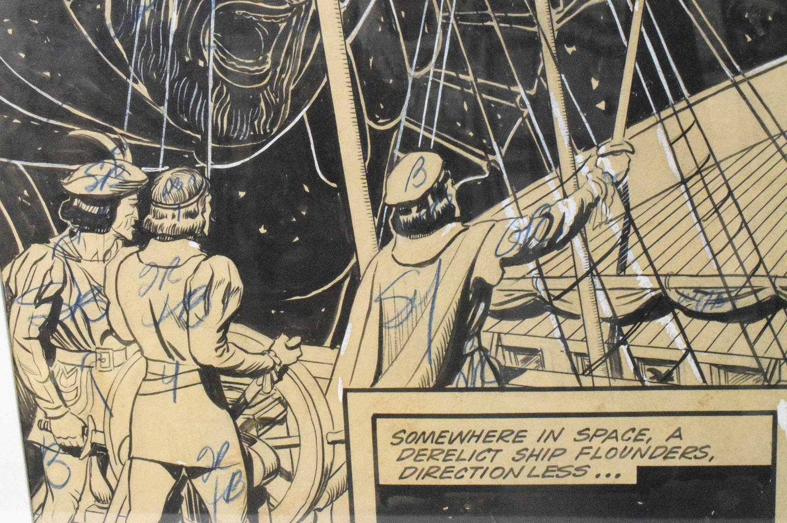 PLANET COMICS #28 ORIGINAL COMIC ART - 3