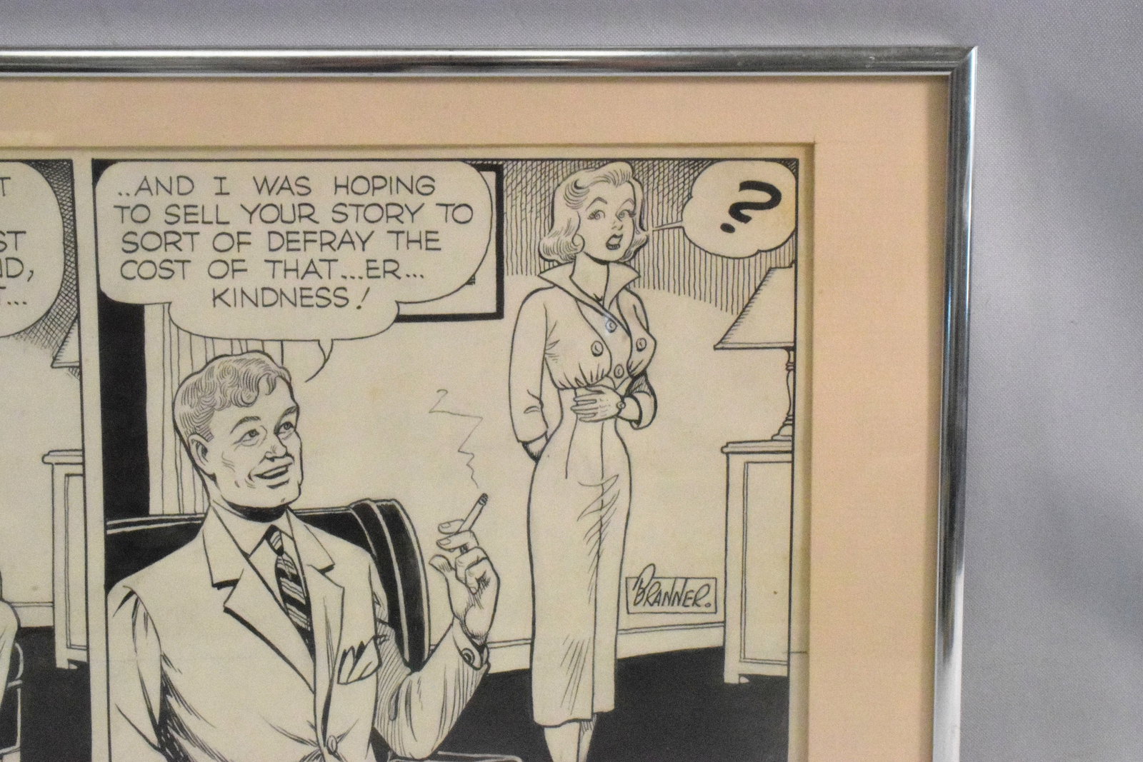 MARTIN BRANNER FRAMED ORIGINAL COMIC ART - 3