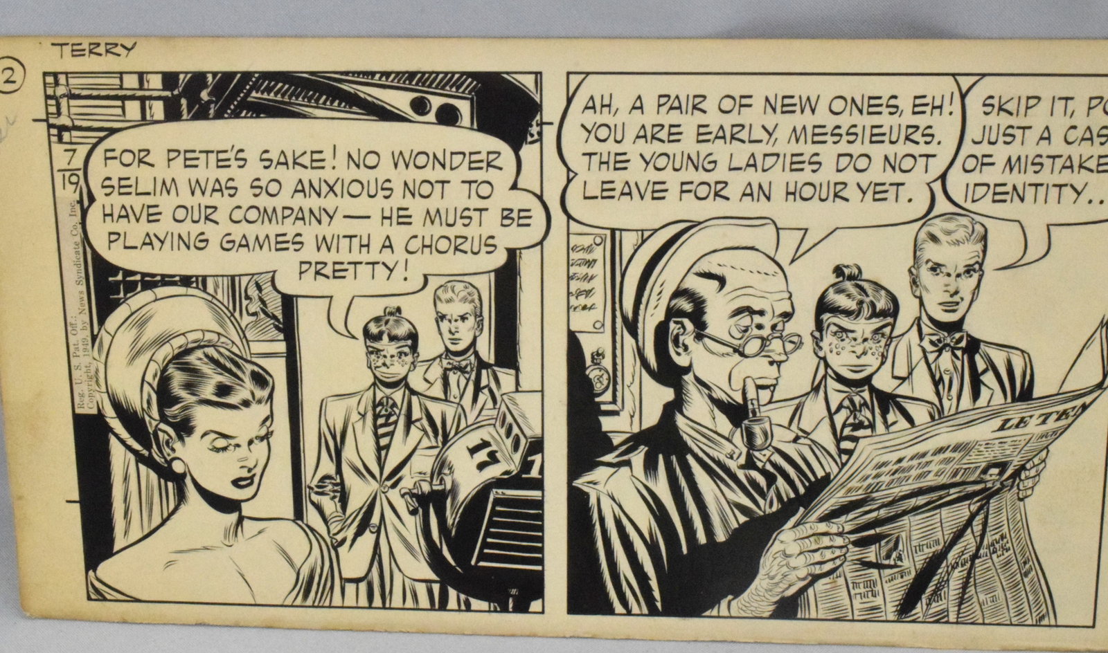 GEORGE WUNDER ORIGINAL COMIC ART - 2