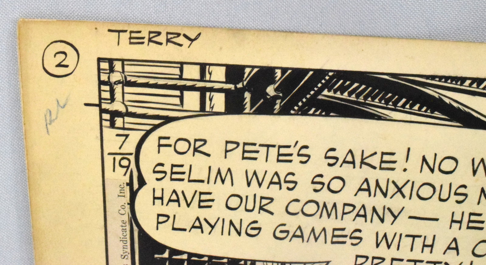 GEORGE WUNDER ORIGINAL COMIC ART - 3