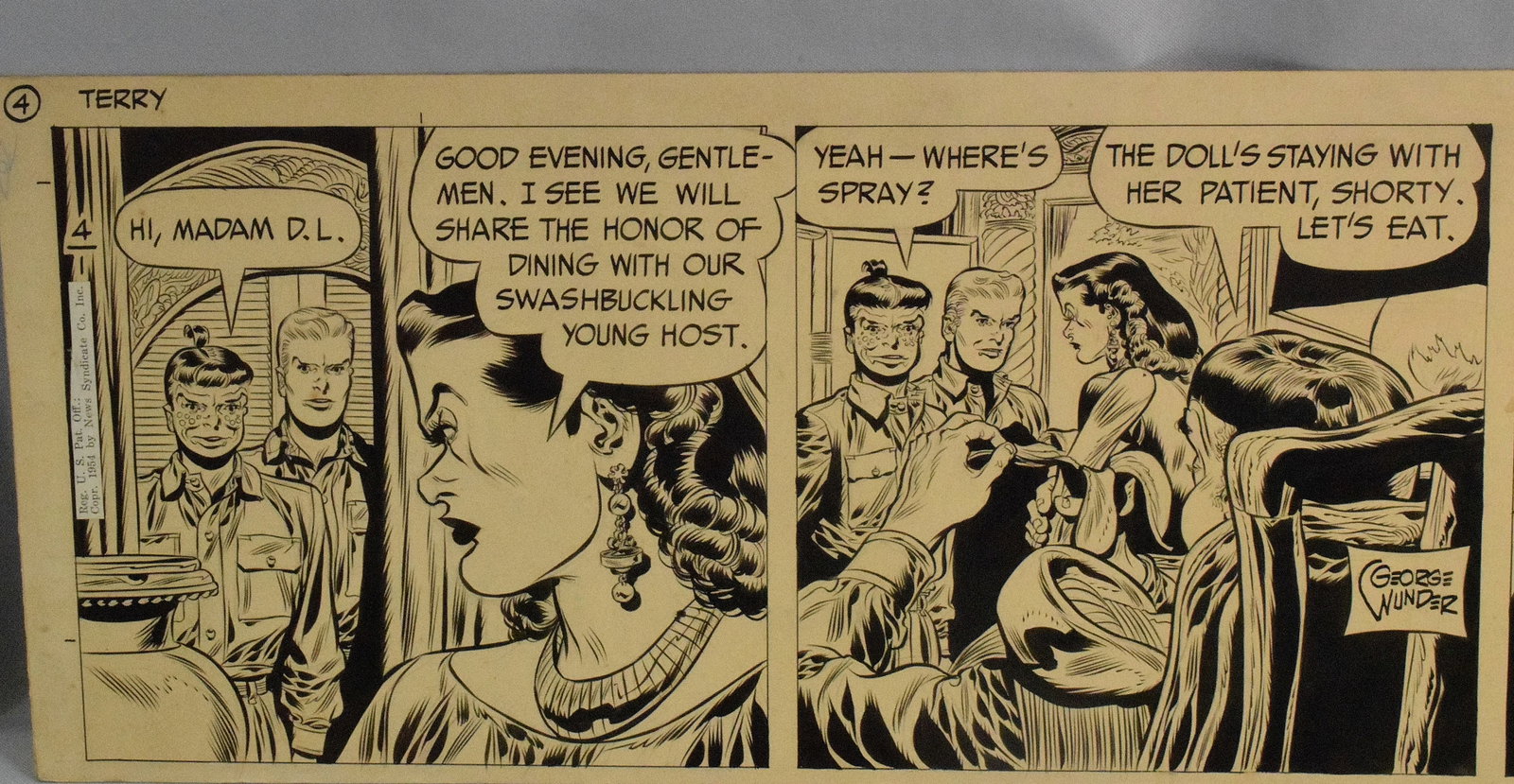 GEORGE WUNDER ORIGINAL COMIC ART - 5