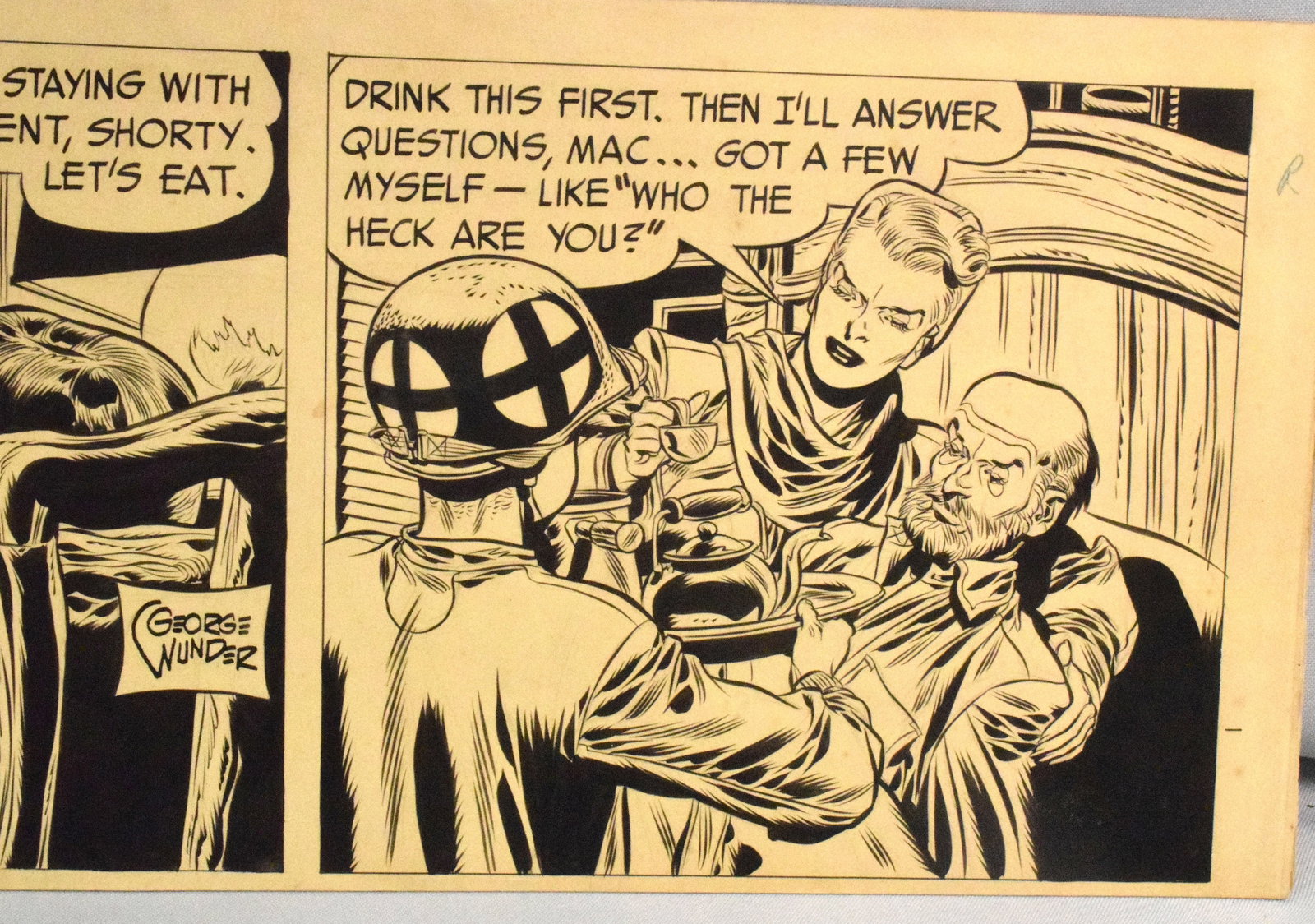 GEORGE WUNDER ORIGINAL COMIC ART - 6
