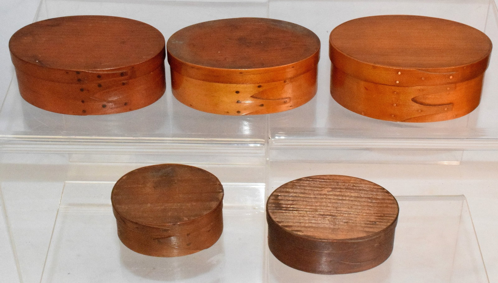 SET OF 5 GRADUATED OVAL STACKING SHAKER BOXES (1 of 10)