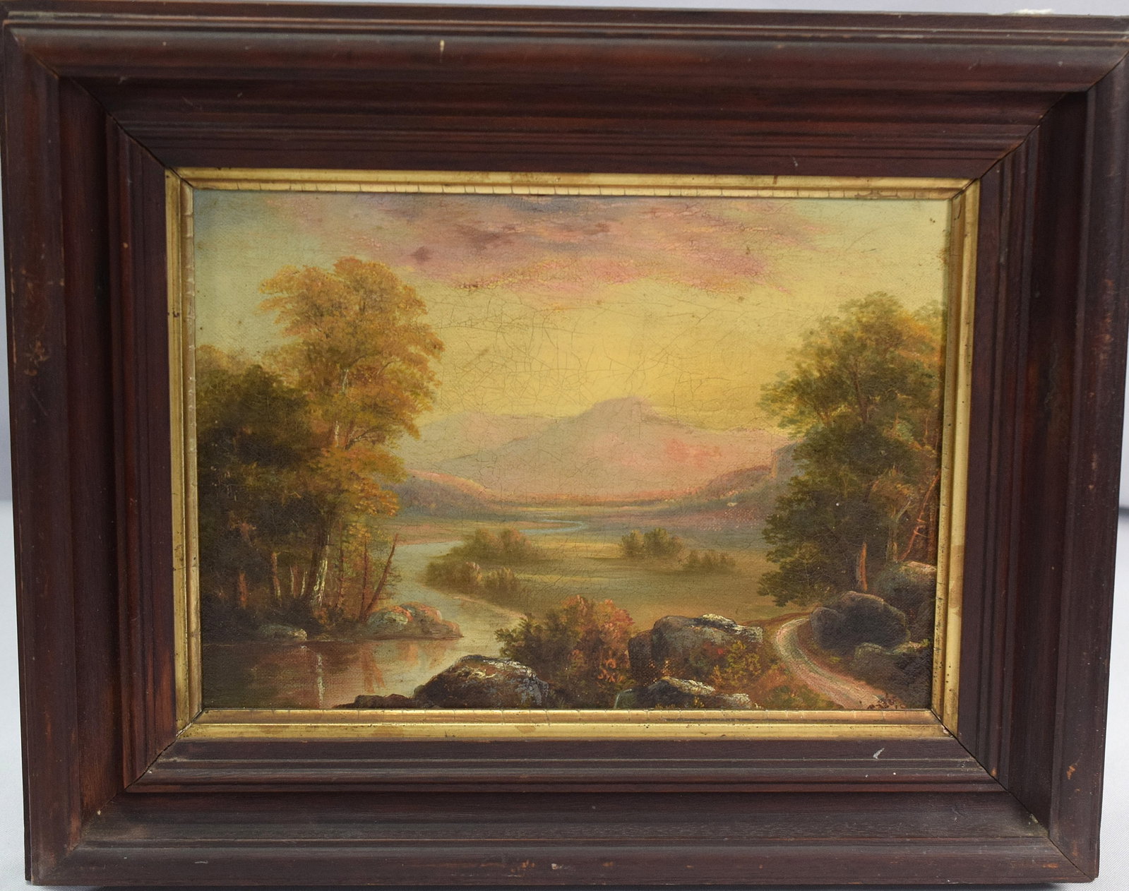 19TH HUDSON RIVER SCHOOL OIL PAINTING (1 of 5)
