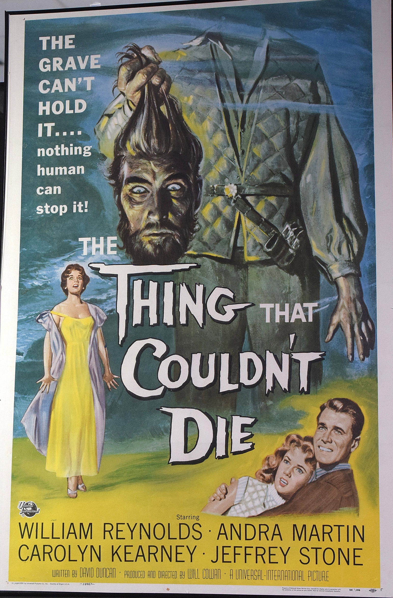 THE THING THAT COULDNT DIE FRAMED MOVIE POSTER (1 of 4)