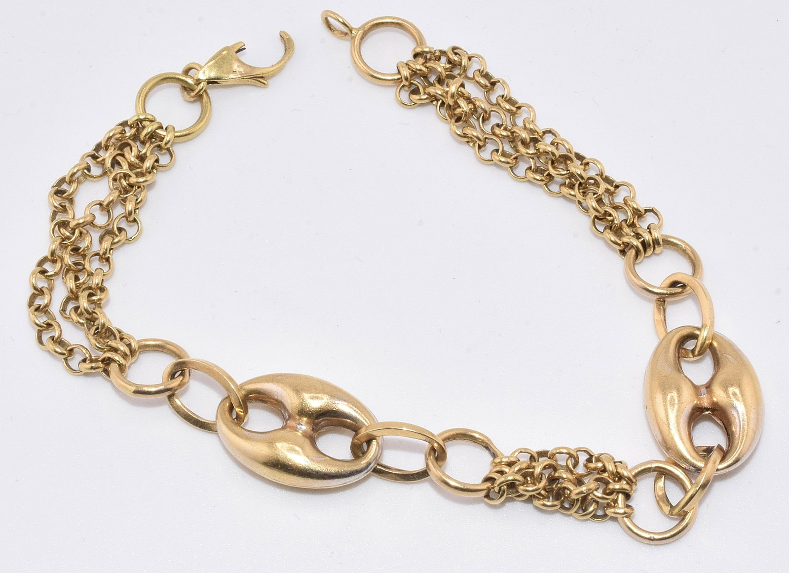 18K GOLD EUROPEAN BRACELET (1 of 2)