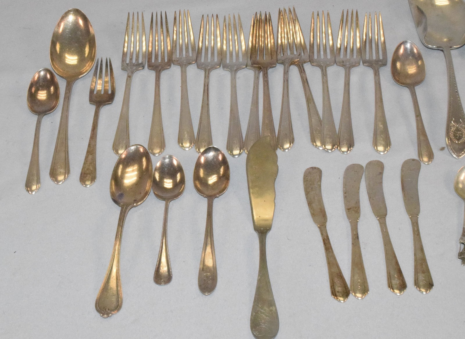 36 ASSEMBLED STERLING SILVER FLATWARE - 2