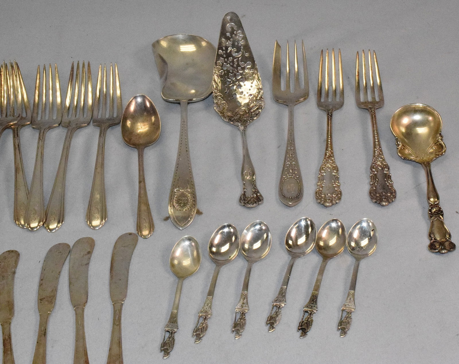 36 ASSEMBLED STERLING SILVER FLATWARE - 3