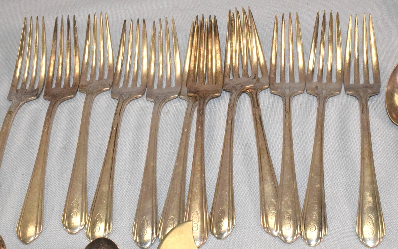 36 ASSEMBLED STERLING SILVER FLATWARE - 6