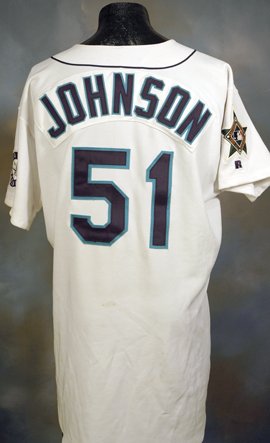 1993 Randy Johnson Game-Used & Signed AS Jersey - 2