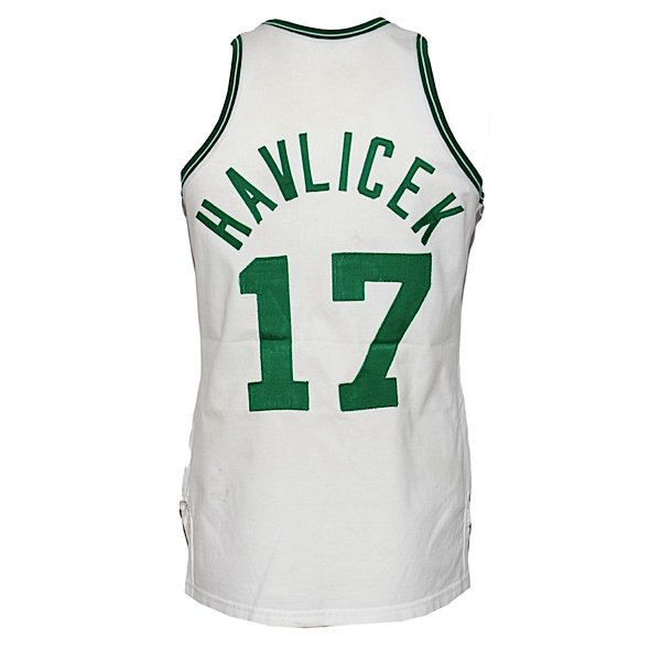 1974 75 John Havlicek Celtics Game Used Home Jersey