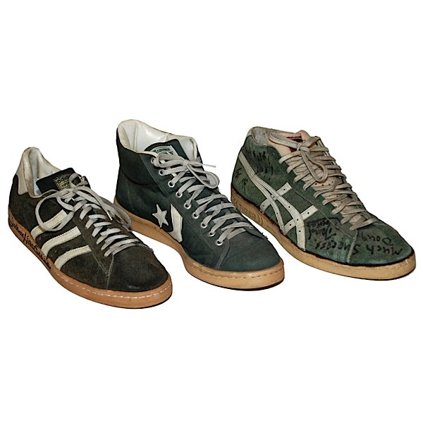 Bird, Havlicek & Cowens Game-Used & Autod Sneakers