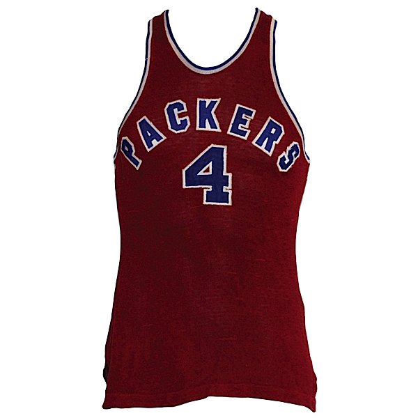 47-48 David Johnson Packers Game-Used Jersey: The Anderson Packers also known as the Anderson Duffy Packers was a professional basketball team based in Anderson, Indiana, in the 1940s and 1950s. The Packers played in the National Basketball Leagu