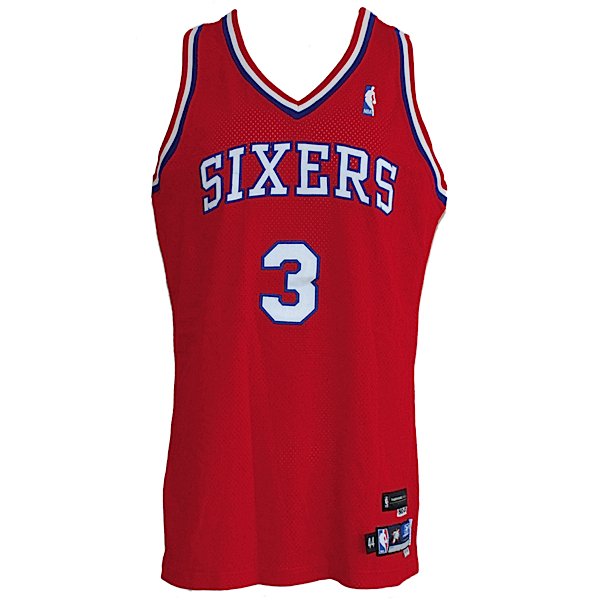 2002-2003 Allen Iverson 76ers Game-Used Jersey - 2