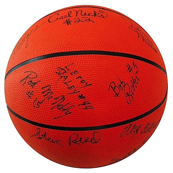 1978-79 Indiana State University Team Autod Basket - 2