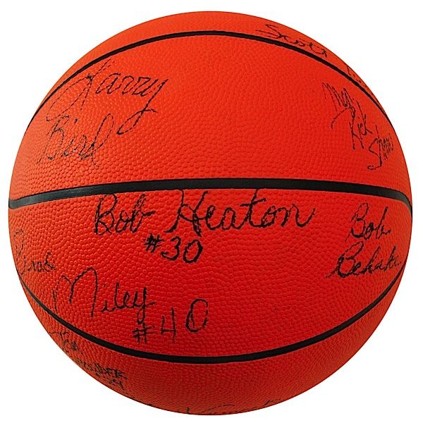 1978-79 Indiana State University Team Autod Basket - 3