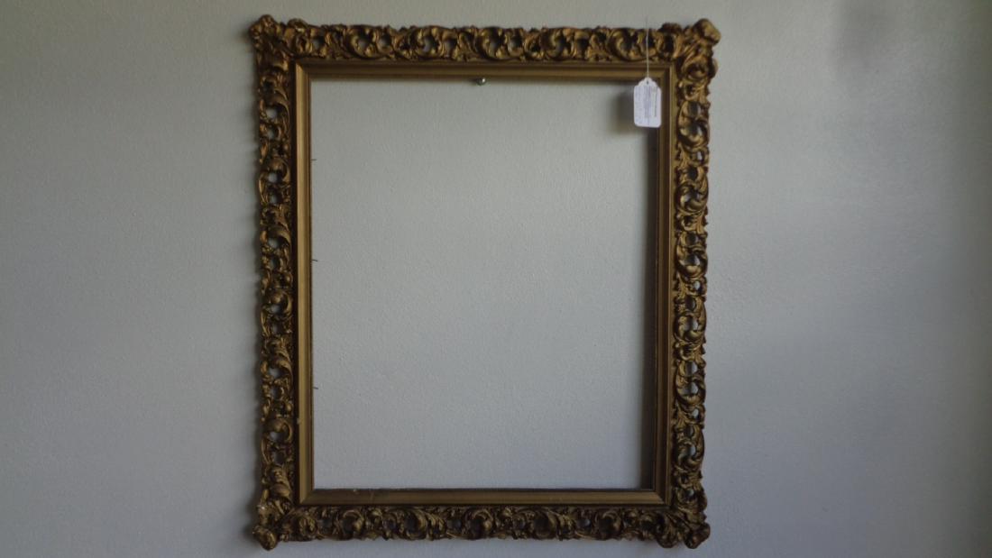 Antique Carved Italian Florentine Wood Frame (1 of 5)